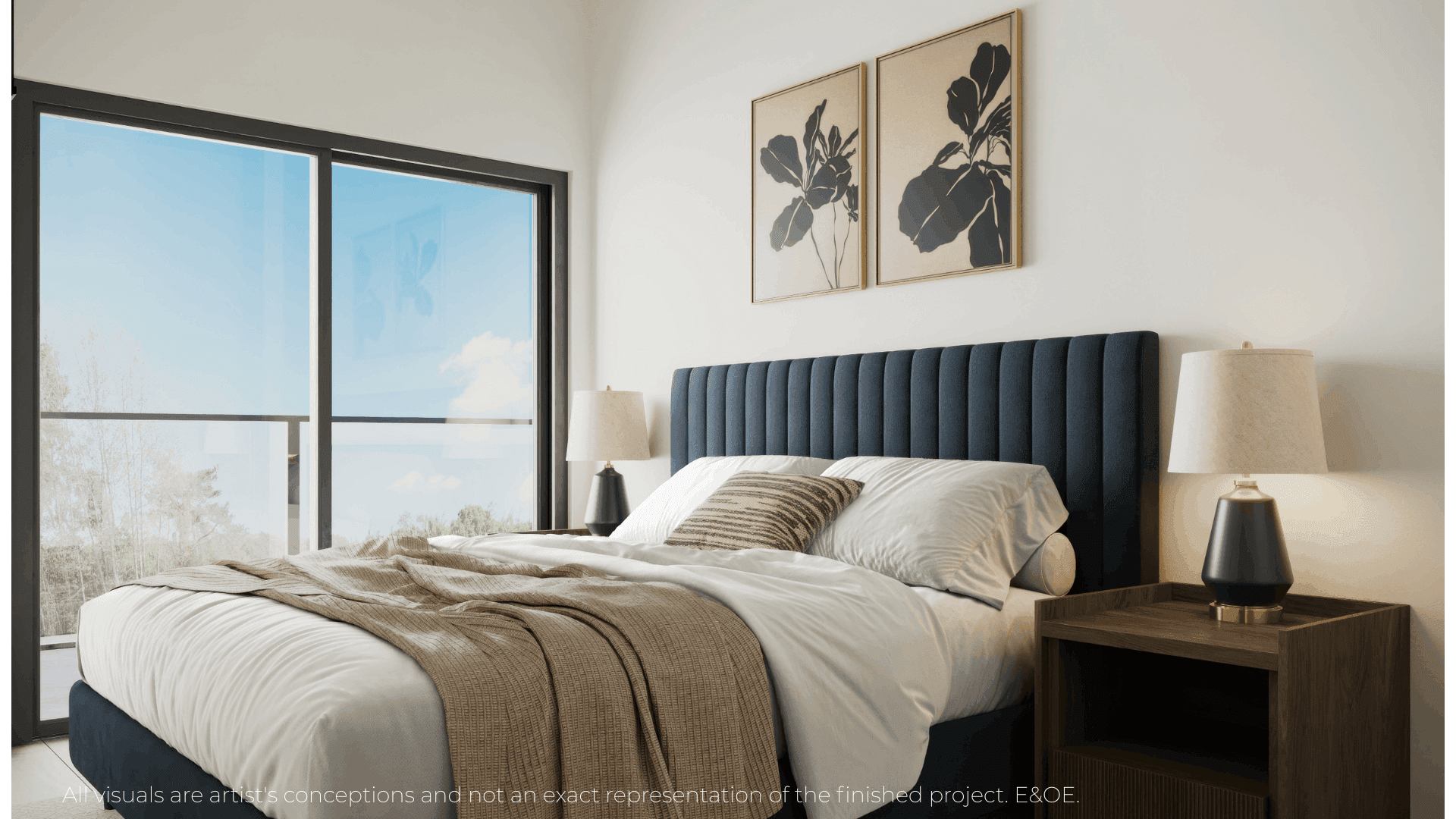 Light-filled bedroom suite at Warbler Place Welland